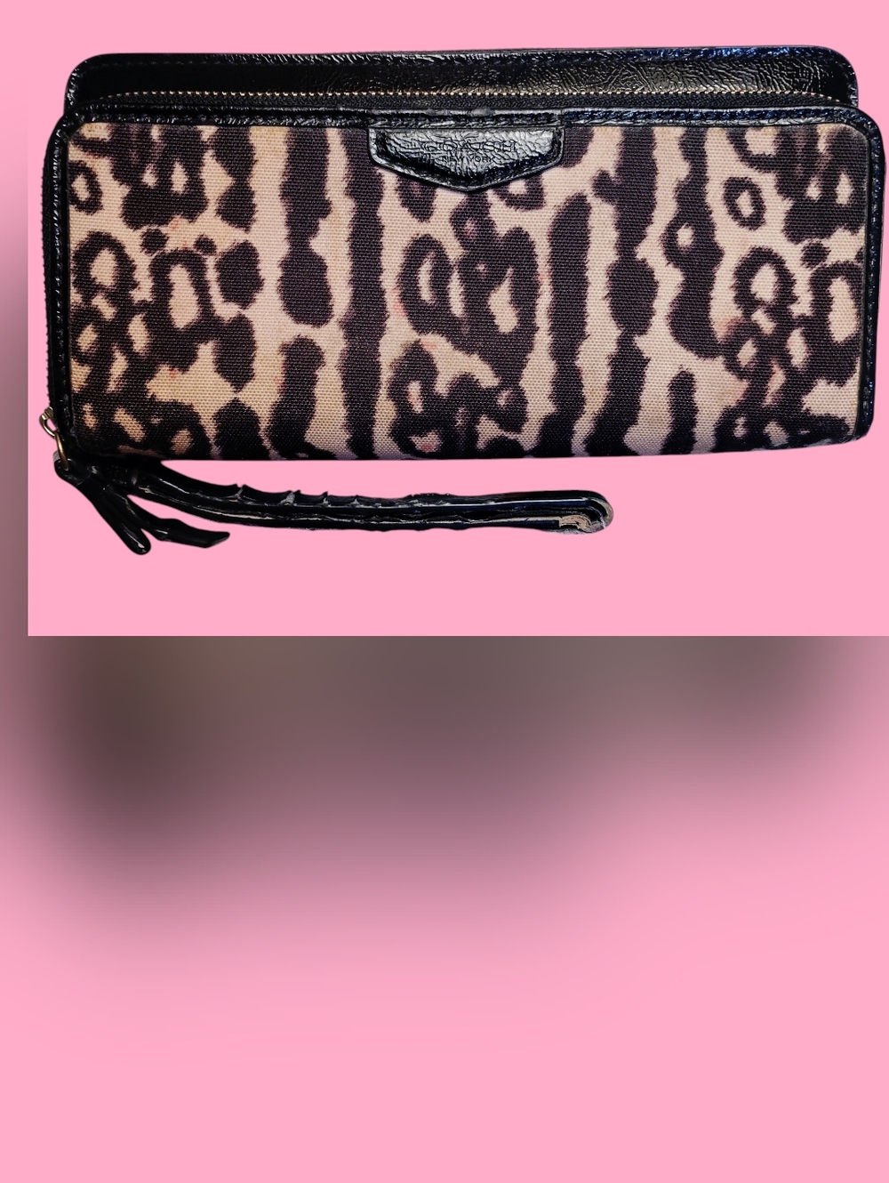 *Coach* Leopard-Print Zip Wallet
